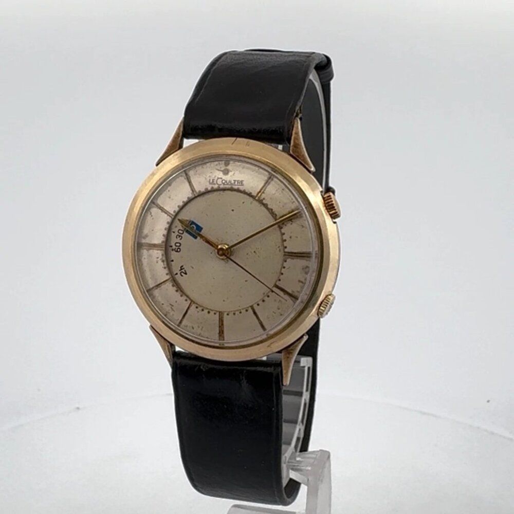 Vintage LeCoultre 3026 Parking Meter Men's Mechanical Alarm Wristwatch 814